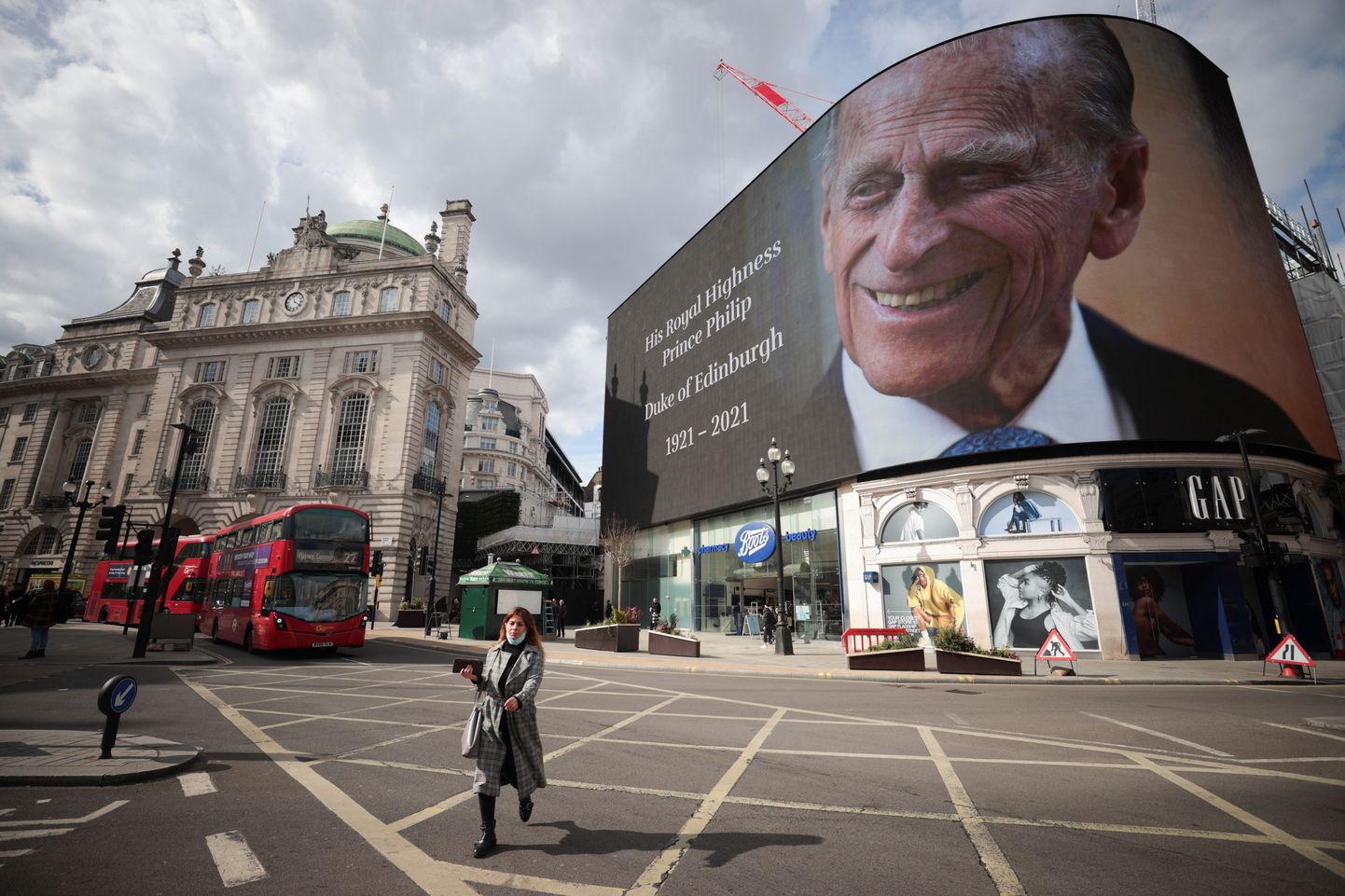Prints Philipi pilt ekraanil Londonis eelmisel reedel.