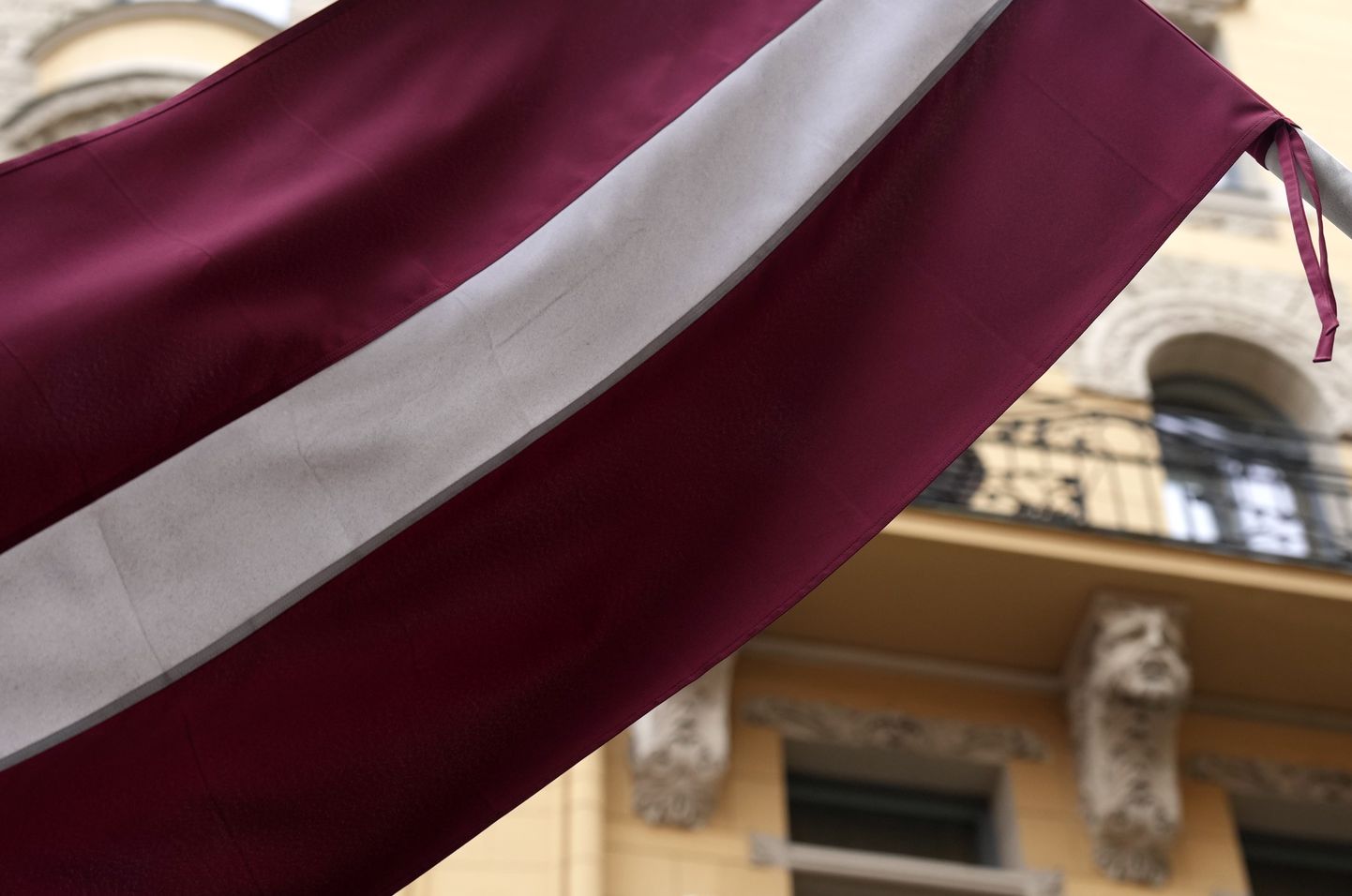 Latvijas karogs.