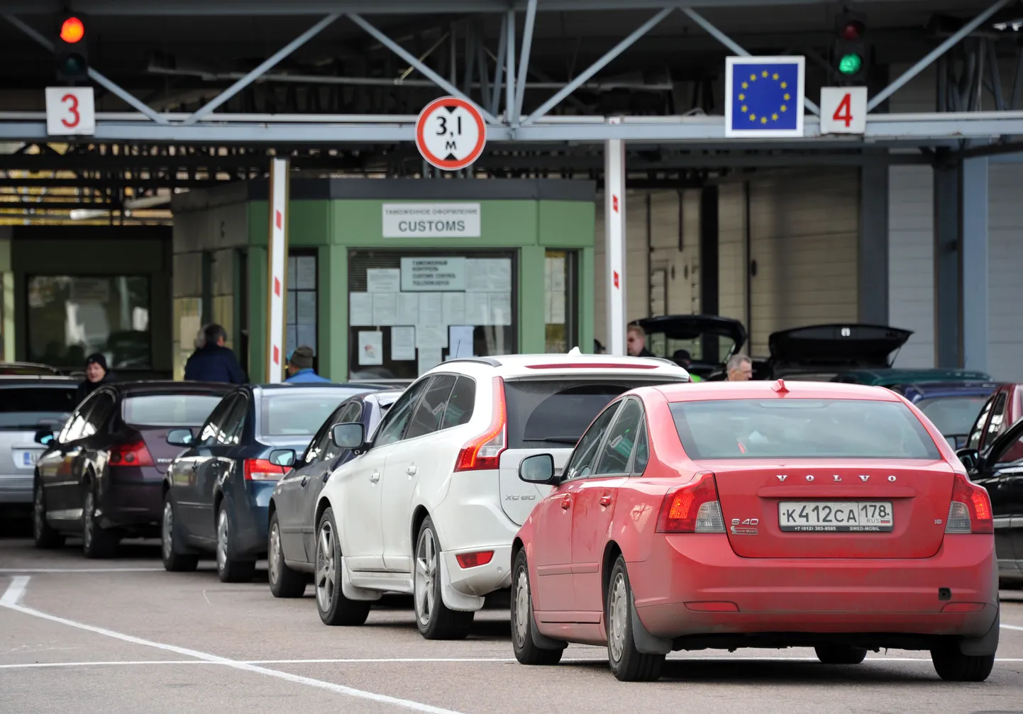 Piiriületuspunkt Leningradi oblastis.