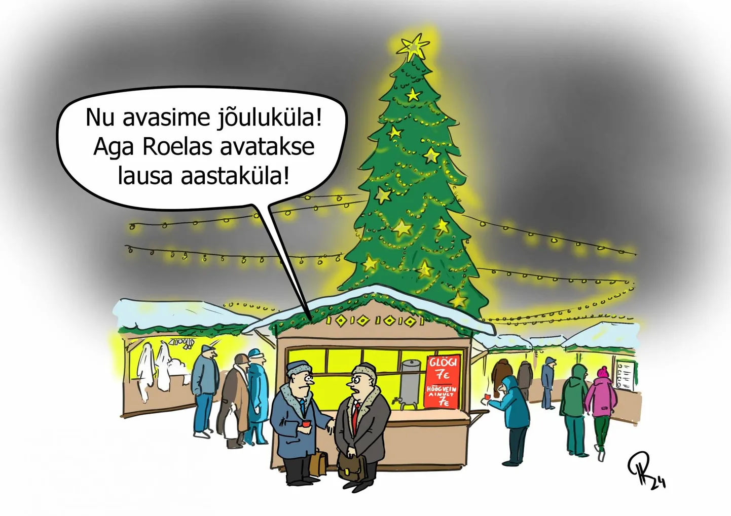 Nädala karikatuur "Aasta küla valimised".