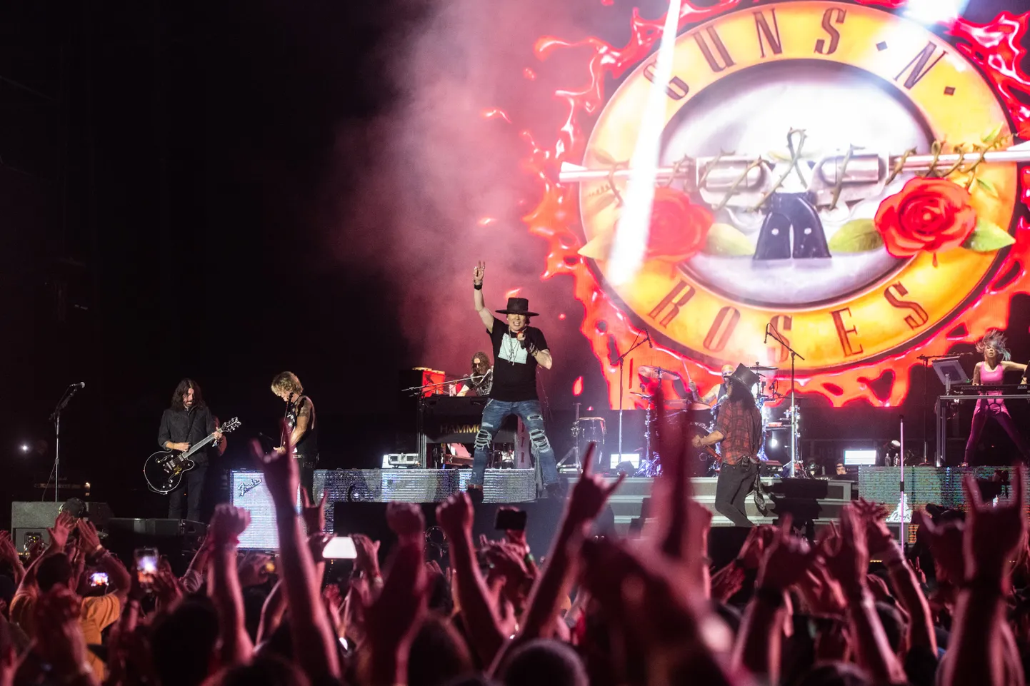 Guns N' Roses в Калифорнии, 2021 год.