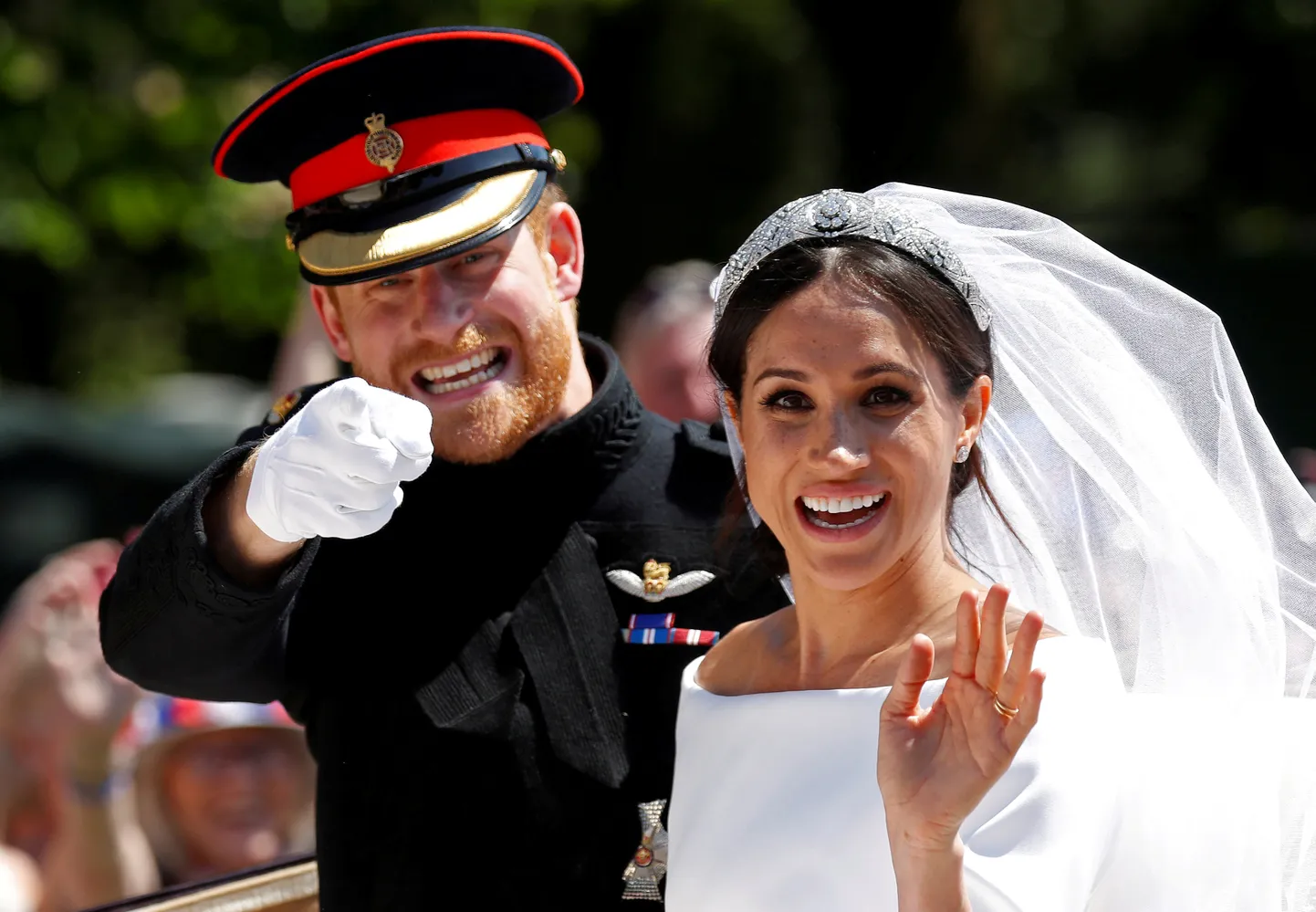 Prints Harry ja Meghan Markle 19. mail 2018, mil nad abiellusid.