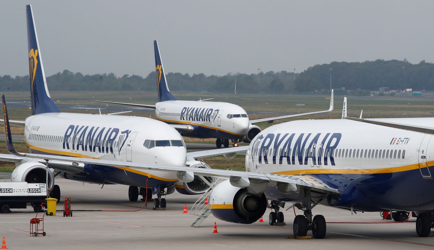 "Ryanair" lidmašīnas; ilustratīvs foto.
