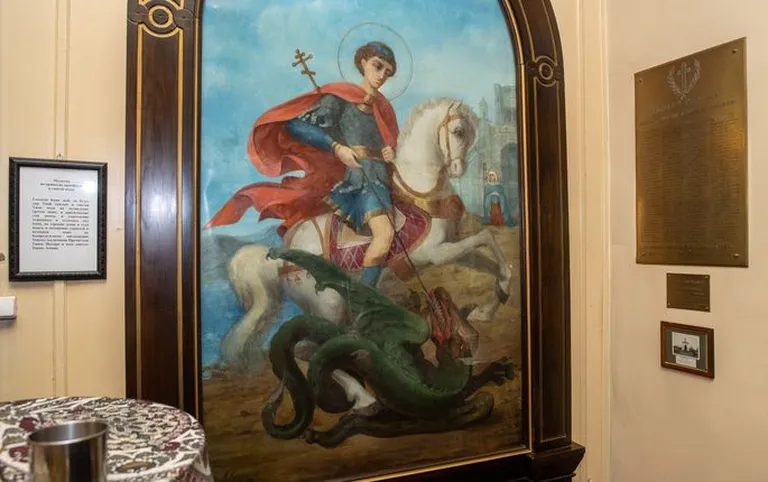 Отреставрированная икона в церкви Святителя Николая.
