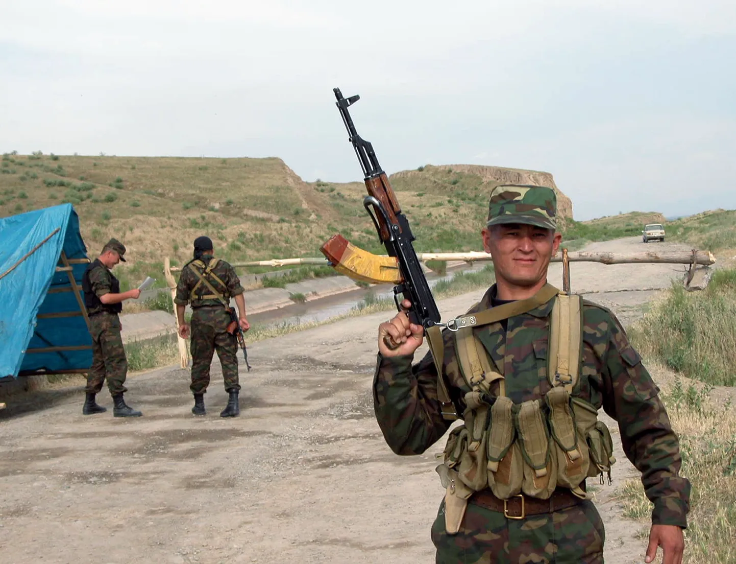 Kõrgõztani sõdur piiril.