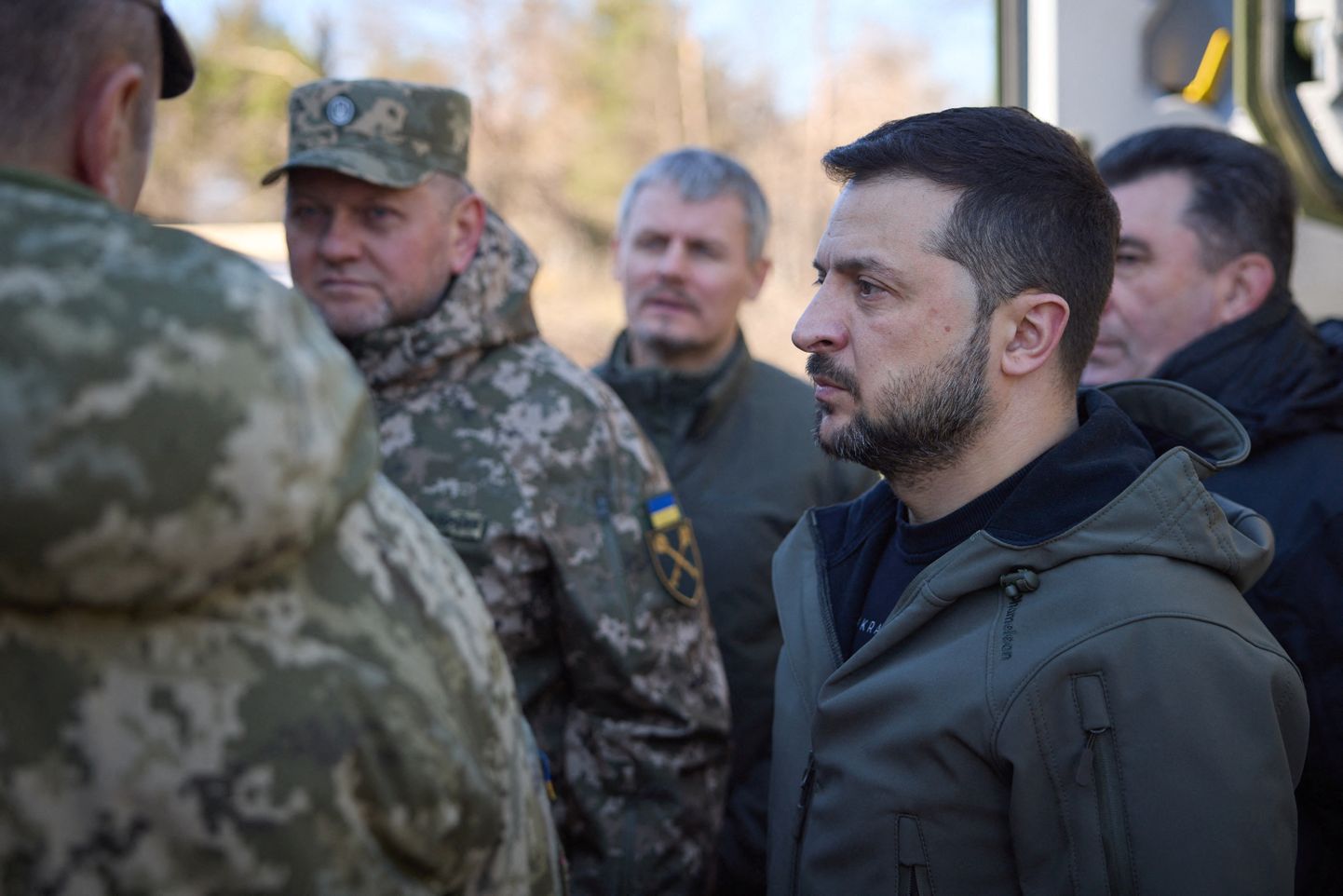 Главнокомандующий Вооруженными силами Украины генерал Валерий Залужный и президент Владимир Зеленский.