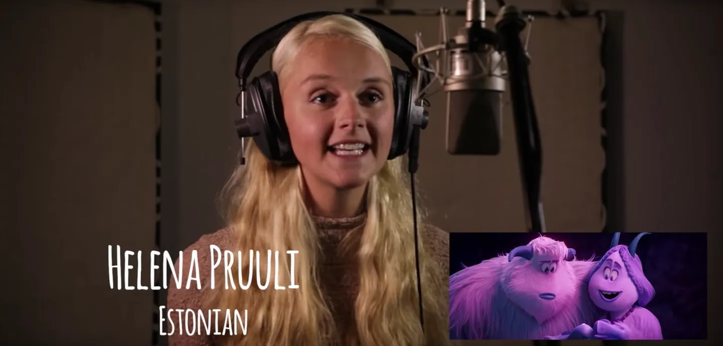 Helena Pruuli laulmas filmi «Pisipäkk» tunnusloo «Wonderful Life» videos.