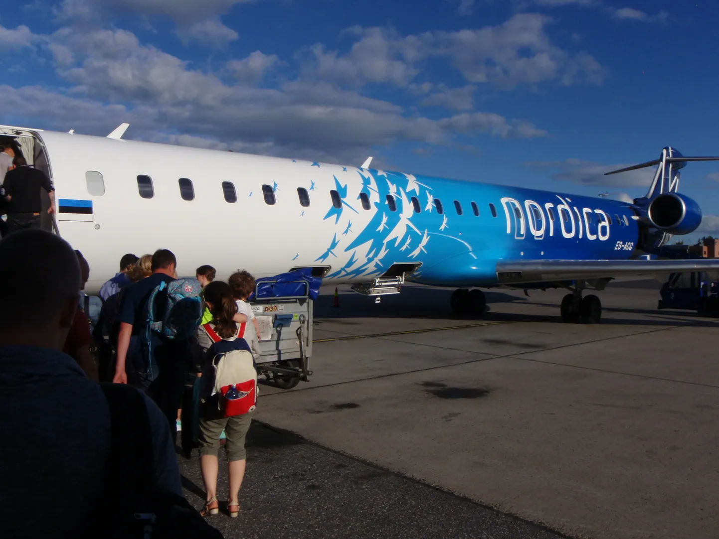 Самолет авиакомпании Nordica.
