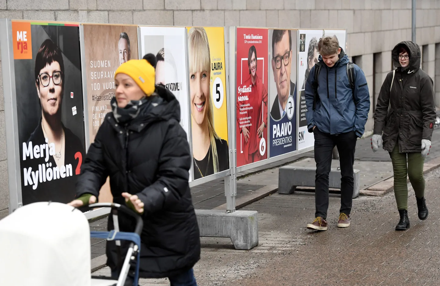 Helsingi linnapilt viimaste presidendivalimiste ajal