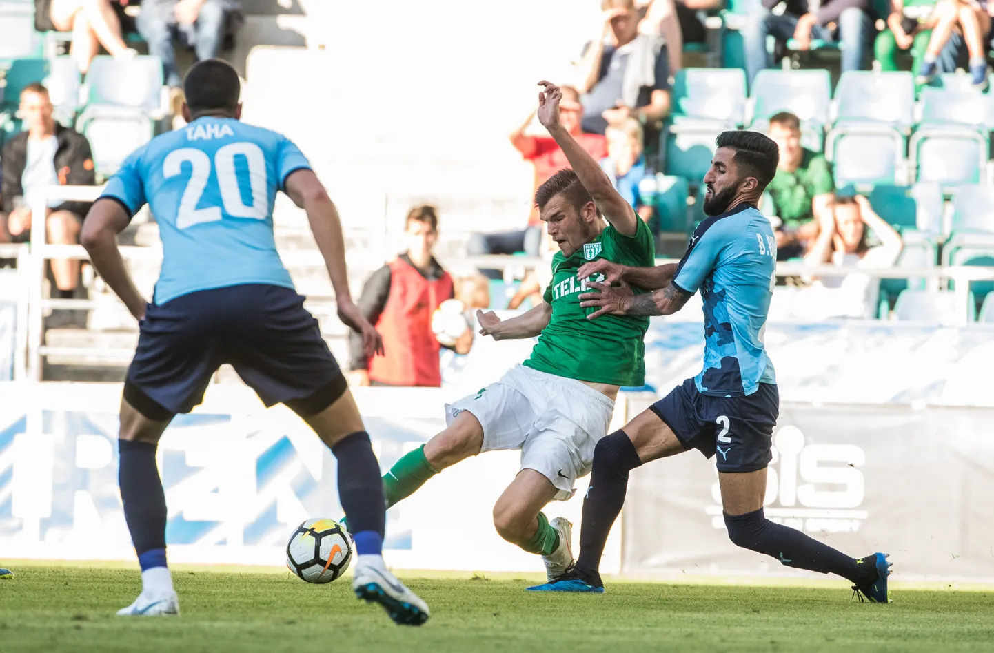 Flora ja Iisraeli klubi Hapoel Be'er Sheva kohtumine Meistrite liigas.