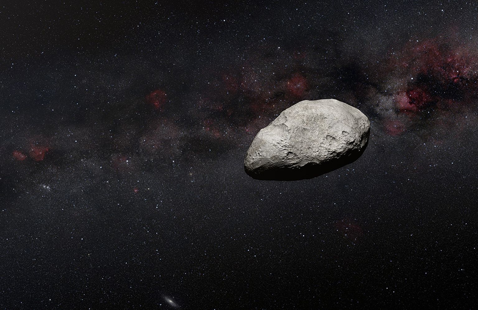 Kunstniku nägemus äsja avastatud asteroidist