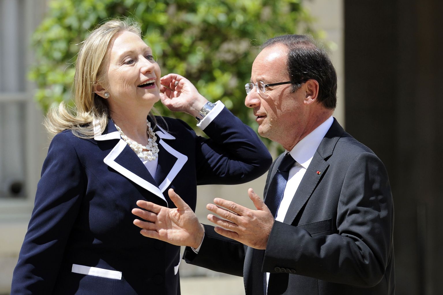 Hillary Clinton ja François Hollande