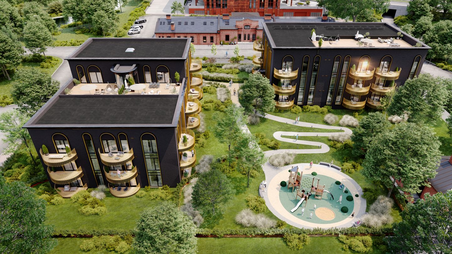 Так будут выглядеть жилые дома в комплексе Park Tondi. Строительство уже началось.