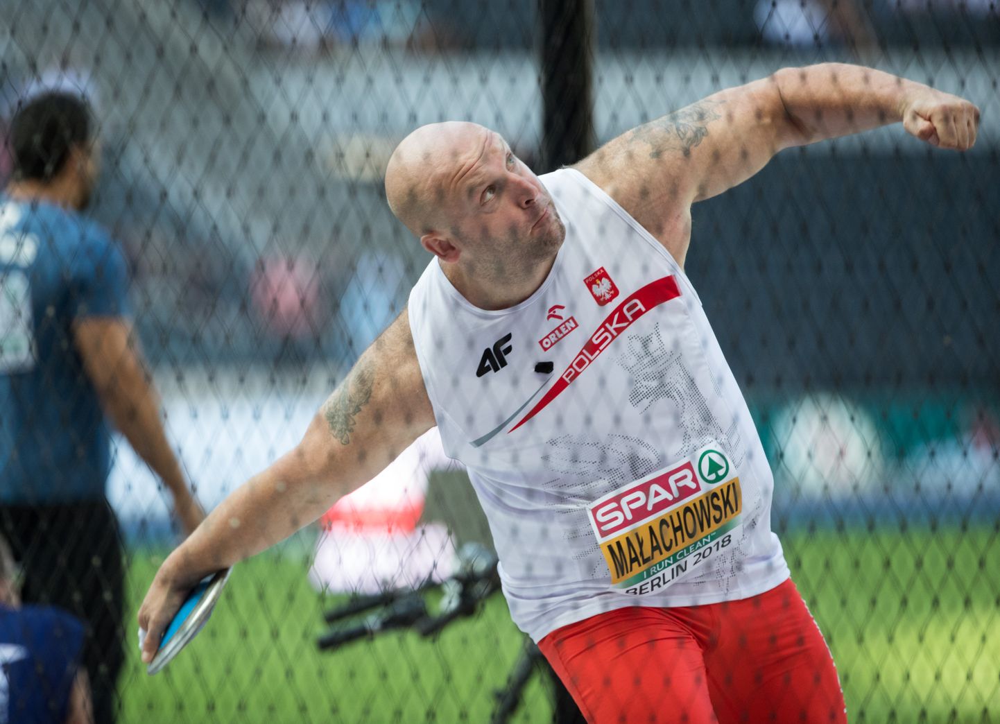 Piotr Malachowski võistlemas 2018. aasta Berliini EMil.