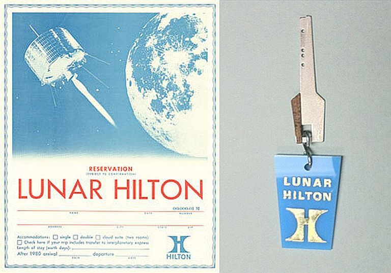 Kosmosesse laienemise mõte pole Hiltoni hotelliketile võõras. Juba 1967. aastal unistas Barron Hilton hotellist Kuul, jõudes isegi hotelli visandite ja reklaammaterjalide väljatöötamiseni ja isegi selliste detailide nagu Lunar Hiltoni numbritubade võtmekujundusteni välja.