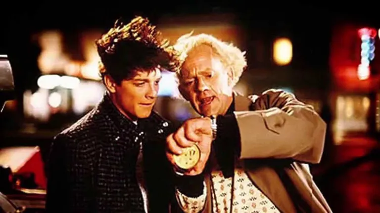 Eric Stoltz Marty McFly ning Christopher Lloyd Doci rollis
