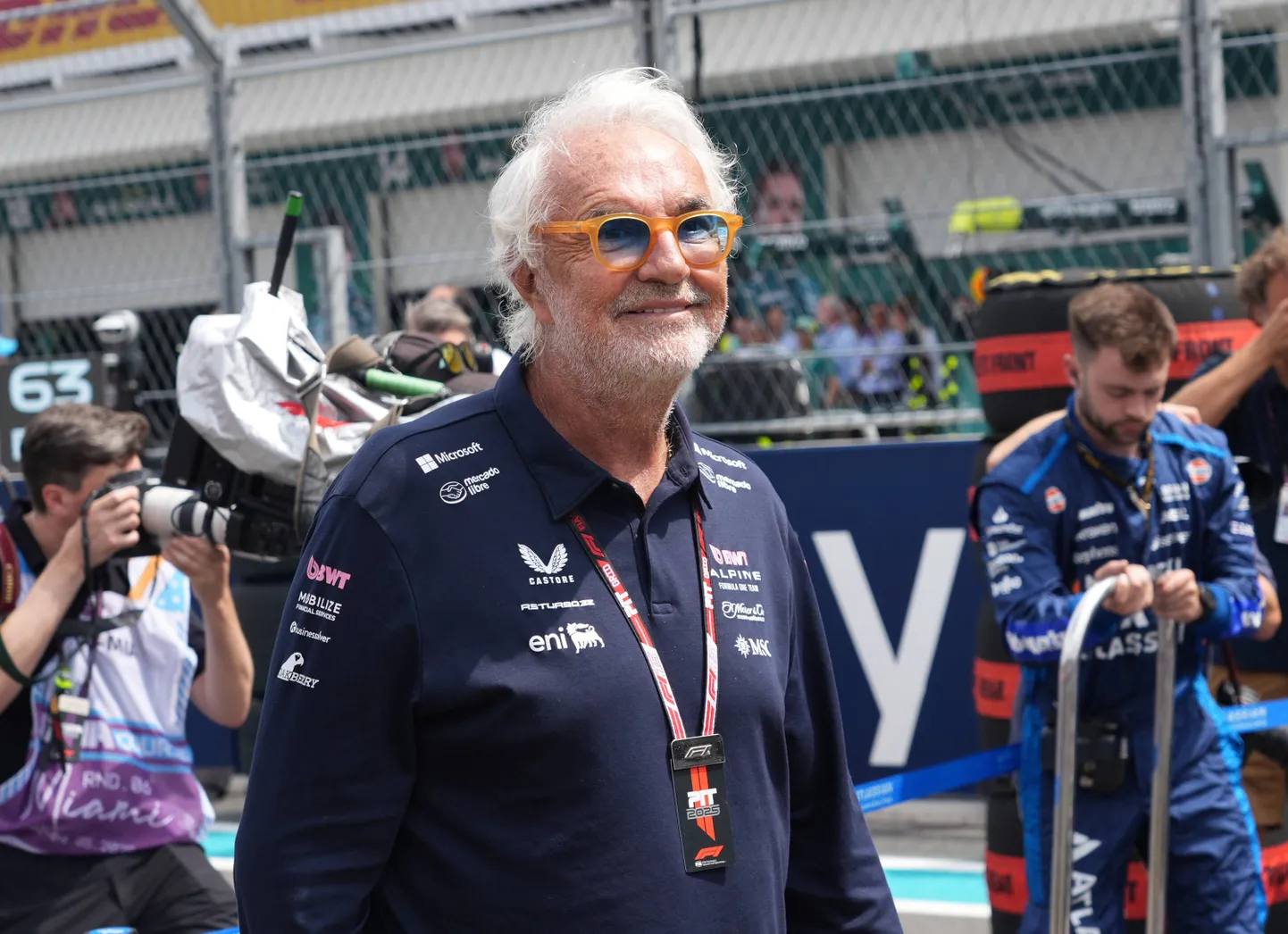 Alpine'i uus boss Flavio Briatore läinud nädalavahetusel peetud Miami GP-l.