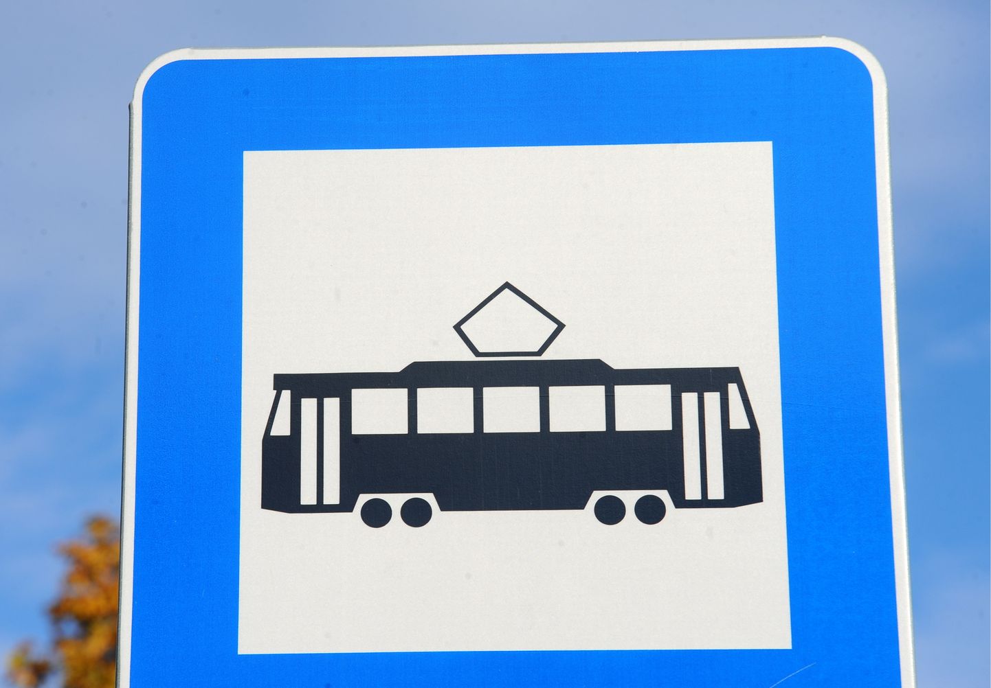 Zīme "Tramvaja pietura".