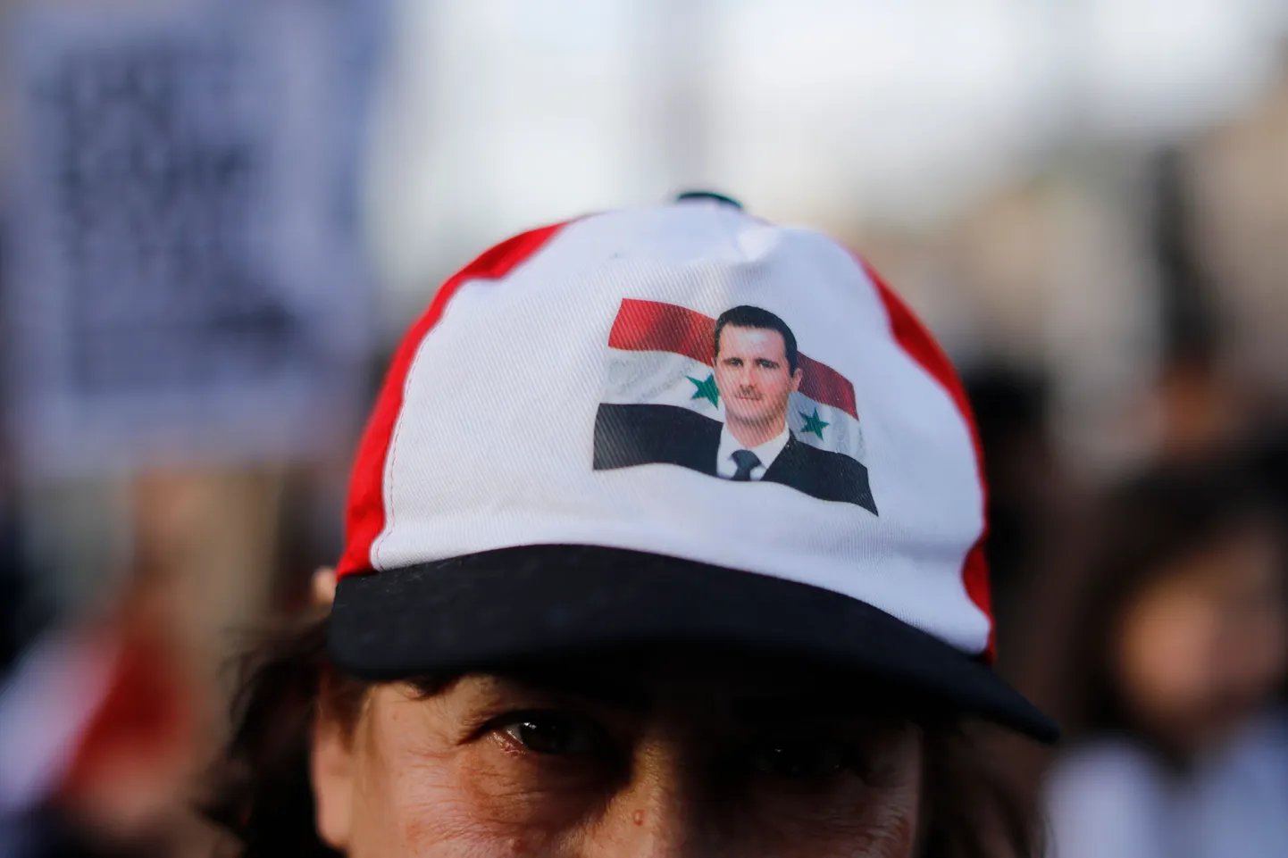 Süüria president Bashar al-Assadi toetaja.