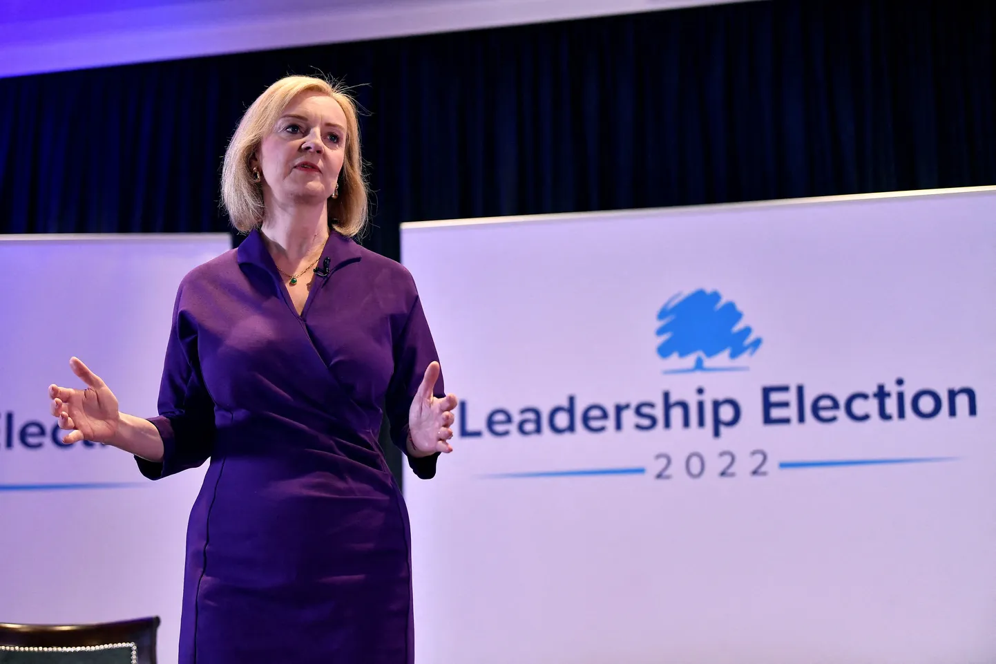 Briti konservatiivide juhiks pürgiv Liz Truss.