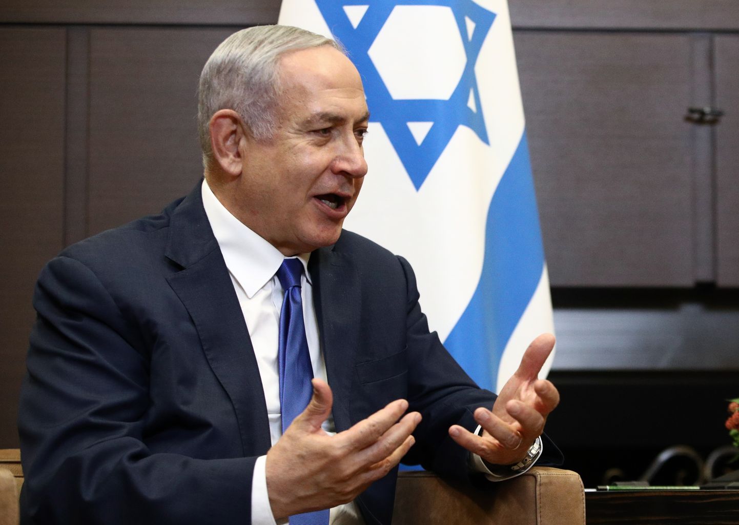 Iisraeli peaminister Benjamin Netanyahu kohtumisel Sotšis Vene presidendi Vladimir Putiniga.