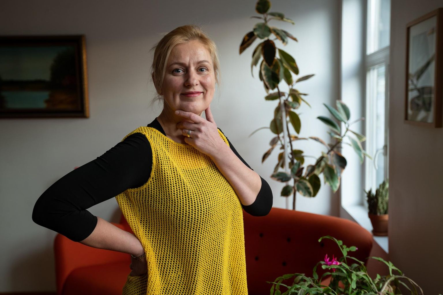 Koroonaepideemia tõttu töö kaotanud endine catering’i- teenindaja Monika Lestberg.