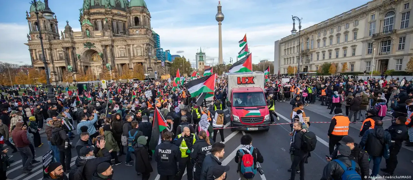 Пропалестинская акция в Берлине 4 ноября