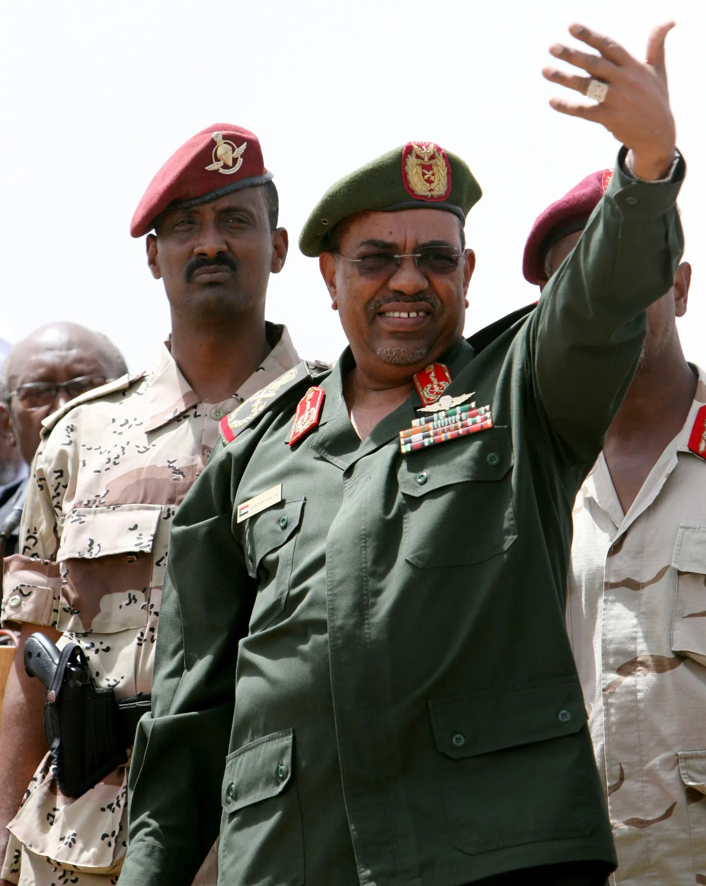 Sudaani president Omar Hassan al-Bashir sõjaväe peakorteris Khartoumis.