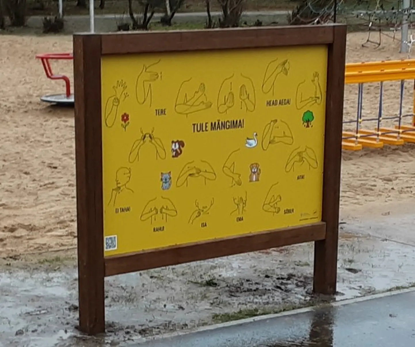 Tudengite koostööst sündinud viipetahvel.