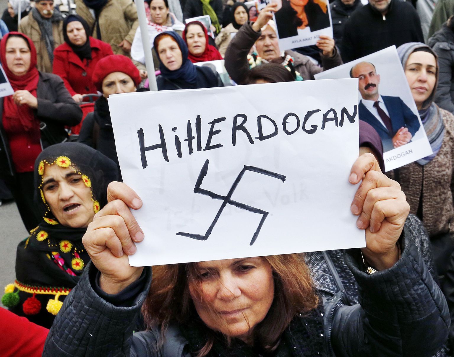 Türgi presidendi Recep Tayyip Erdoğani vastane meeleavaldus käesoleval kuul Frankfurtis.