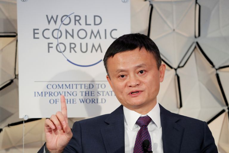 Jack Ma jaanuaris 2019 Šveitsis Davosis Maailma Majandusfoorumil