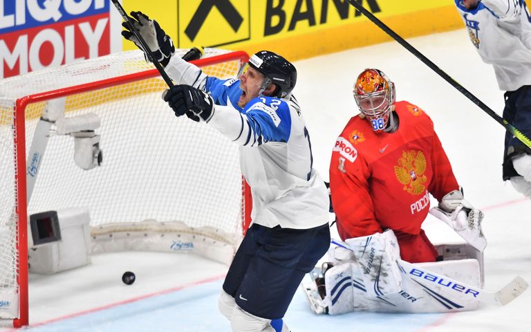 Гол Марко Антила, выведший Финляндию в финал хоккейного ЧМ