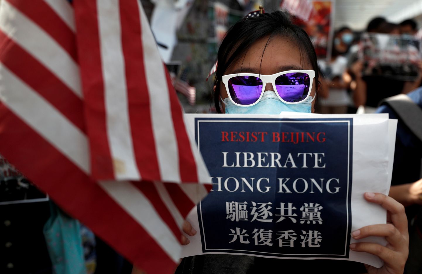Hong Kongi meeleavaldaja.
