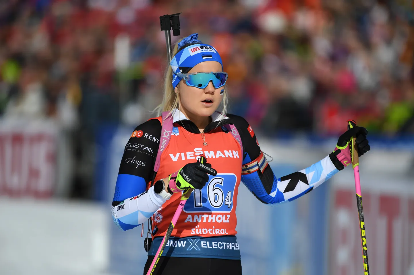 Eesti naislaskesuusataja Grete Gaim tegi oma ainsa stardi MMil naiste 4x6 teatesõidus.