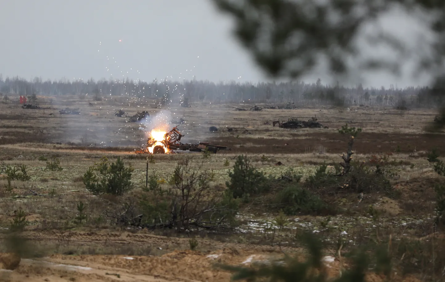Военные учения на Адажском полигоне