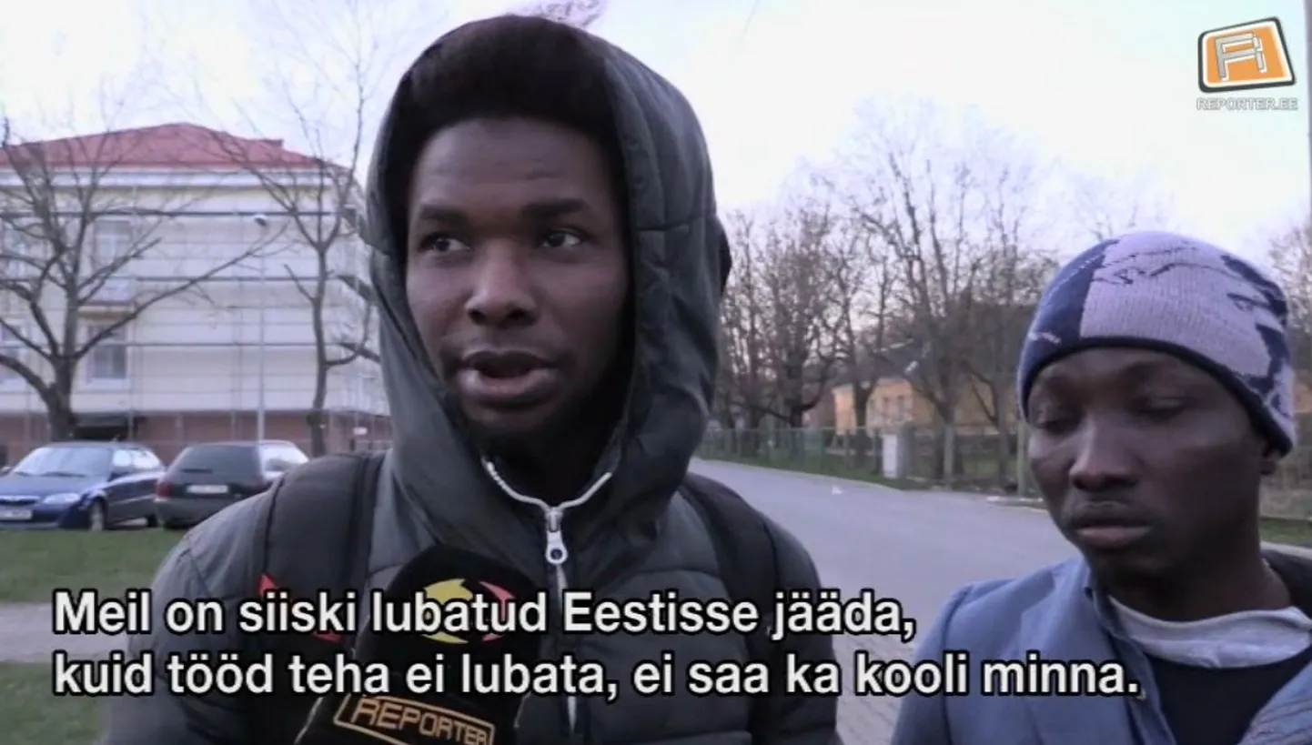 Нелегальные мигранты из Гвинеи.