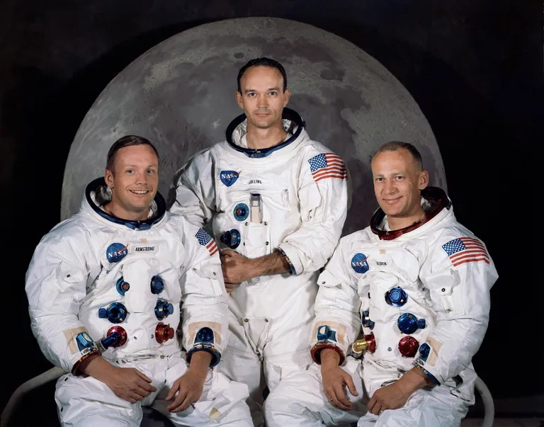 Apollo 11 meeskond: Neil A. Armstrong, Michael Collins ja Edwin E. Aldrin Jr.