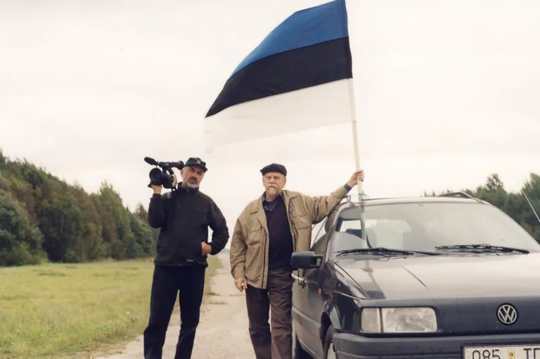 Ago Ruus ja Enn Säde 1988 Aegviidu teel. FOTO: