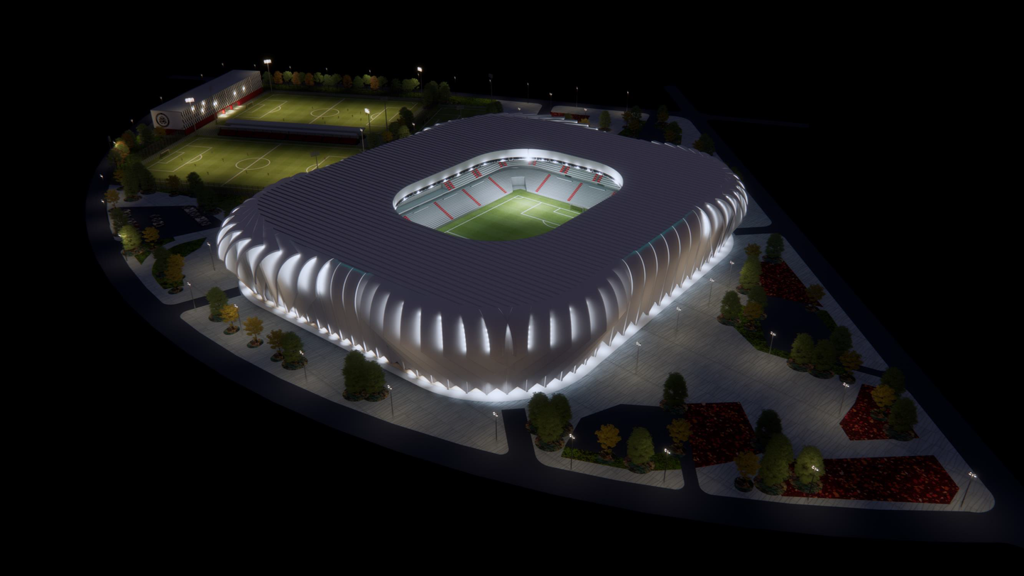 Nacionālā stadiona projekts Lucavsalā