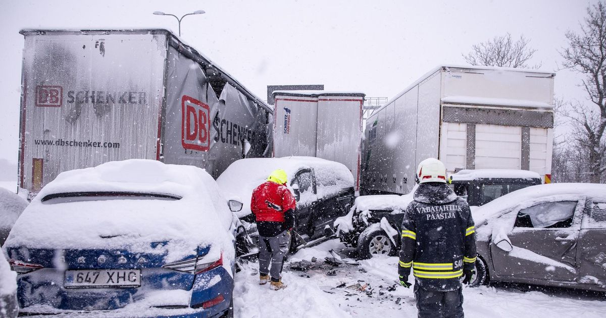 Lumesajus sattus Tallinna ringteel rekordilisse liiklusõnnetusse 25 autot
