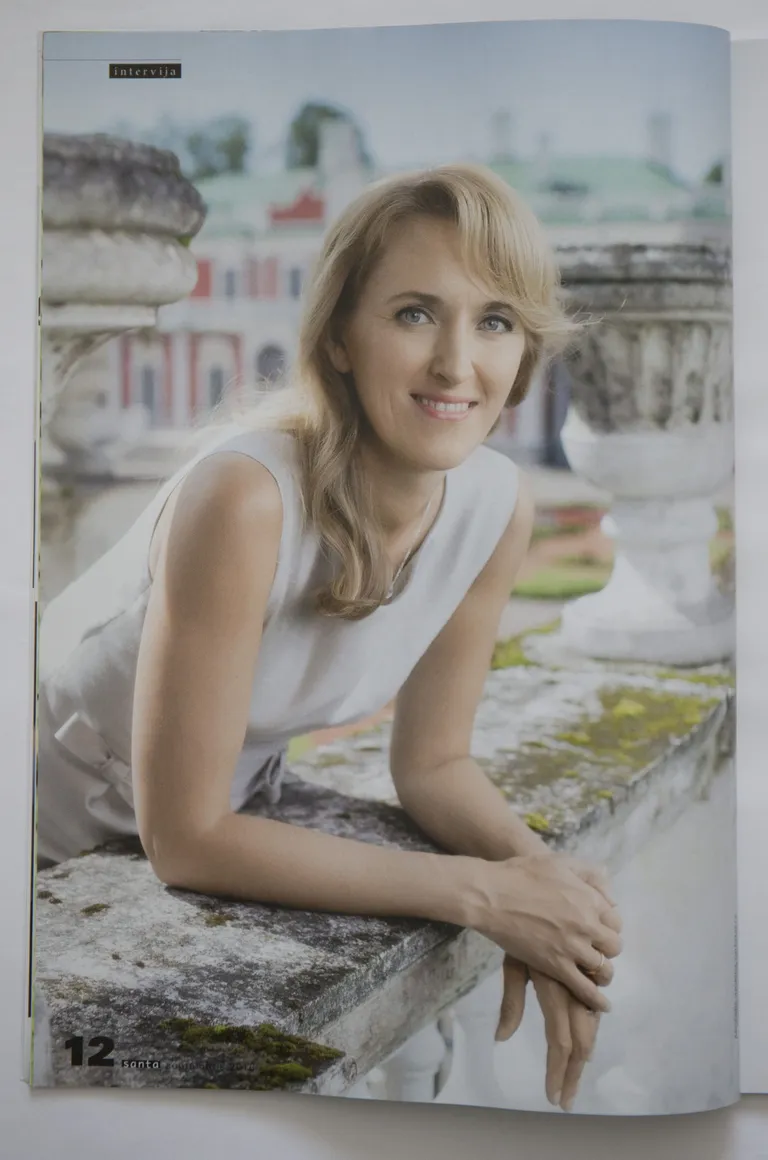 Ieva Ilves Läti ajakirjas Santa