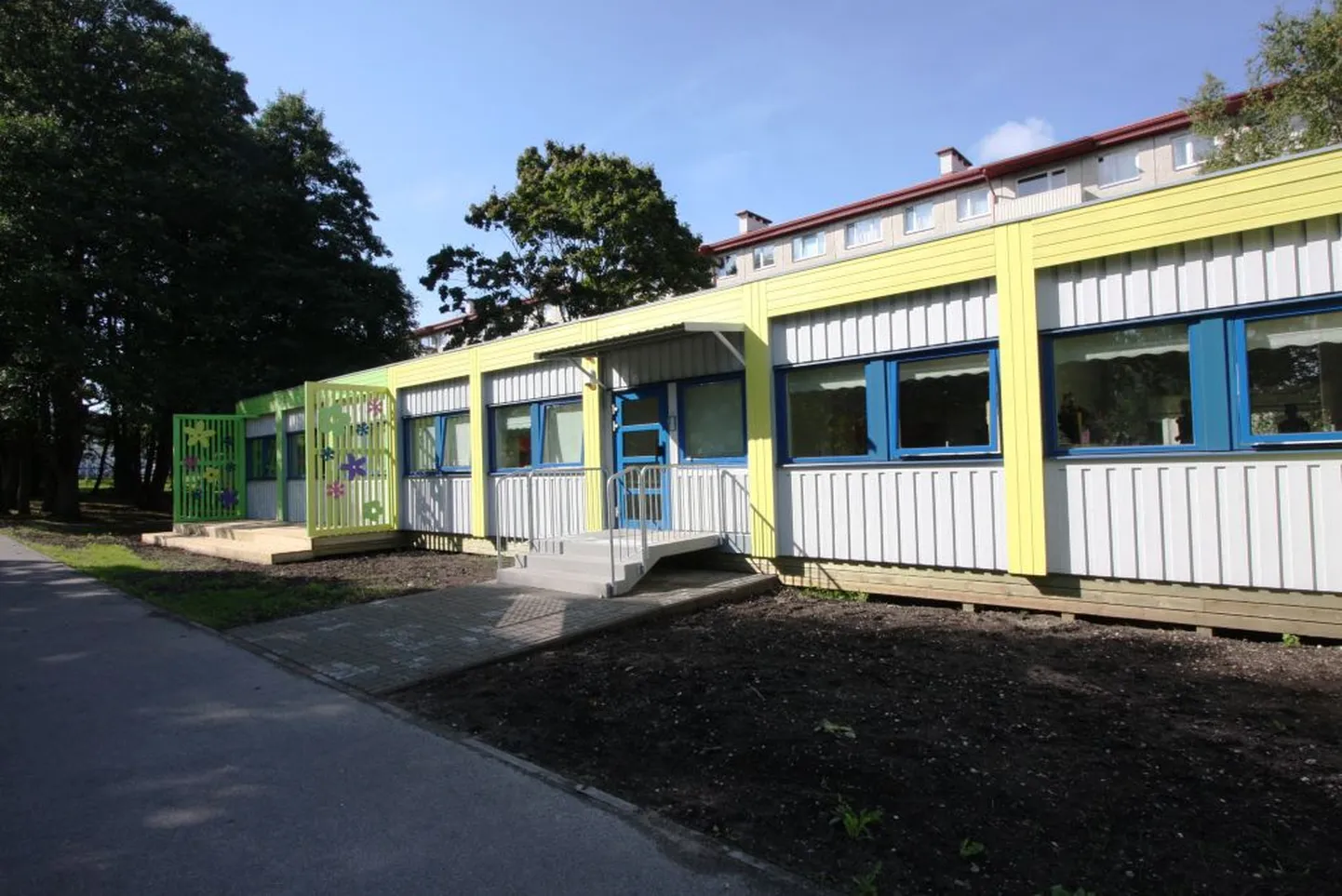 Модульное здание детского сада.