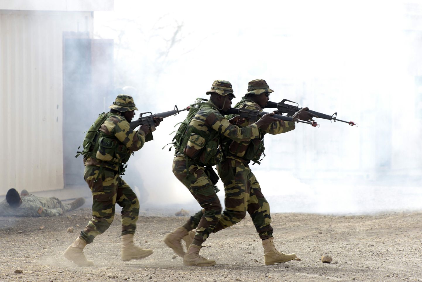 Senegali sõdurid terrorismivastasel õppusel.
