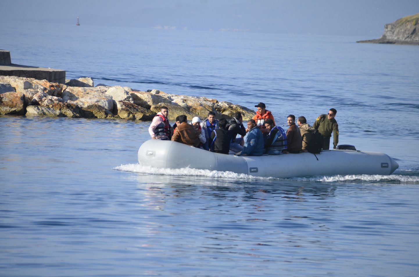 Migrandid üritasid Kreekasse pääseda.