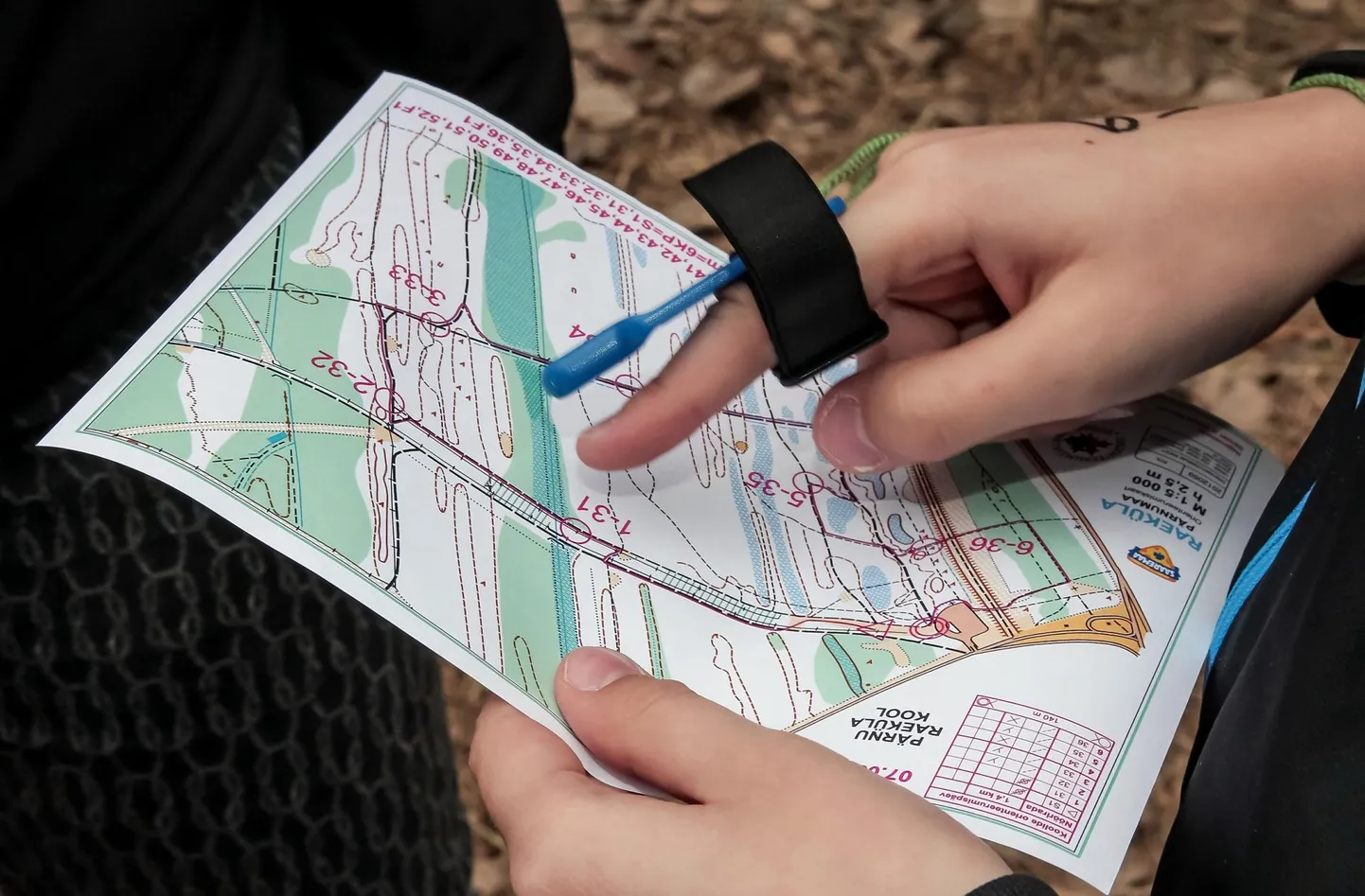 Orienteerumine. Foto on illustratiivne.