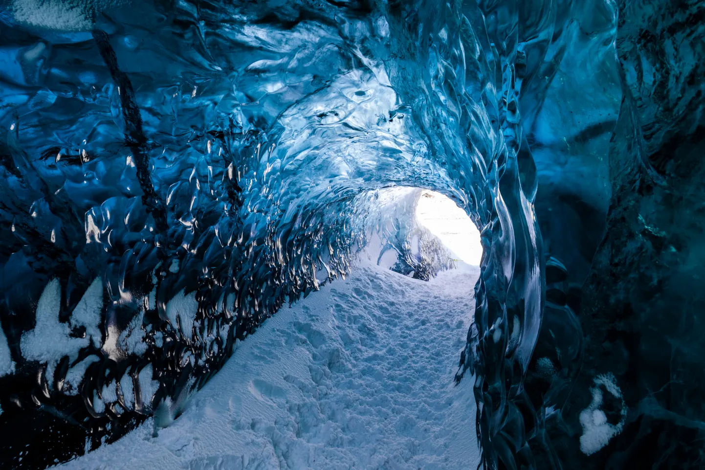 Islandi Breiðamerkurjökulli liustiku üks jääkoobastest