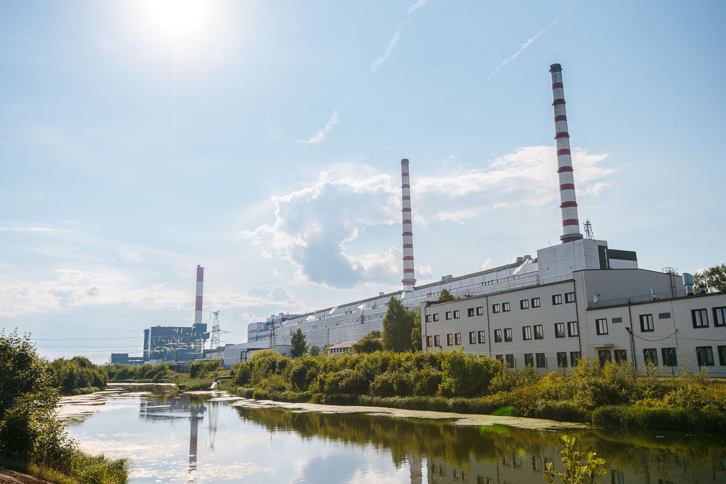 Эстонская электростанция в Аувере.