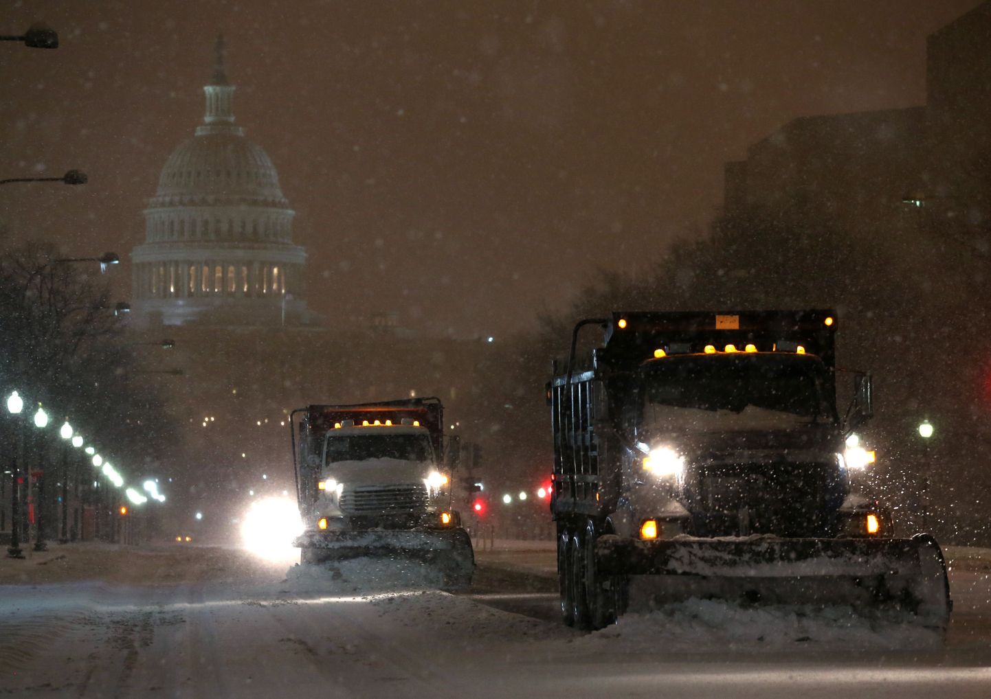 Вашингтон в снегу.