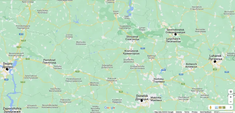 Dnipro, Lugansk, Severodonetsk, Donetsk, Zaporižžja. Et tajuda lähedust ja kaugust.
