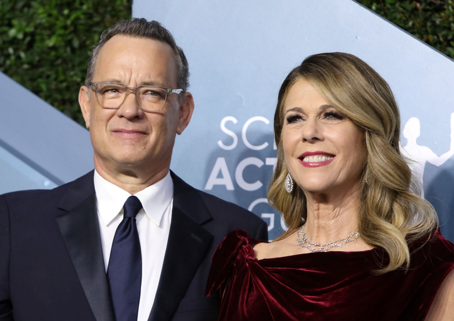 Tom Hanks ja Rita Wilson 19. jaanuaril 2020 Los Angeleses ekraaninäitlejate auhinnagalala